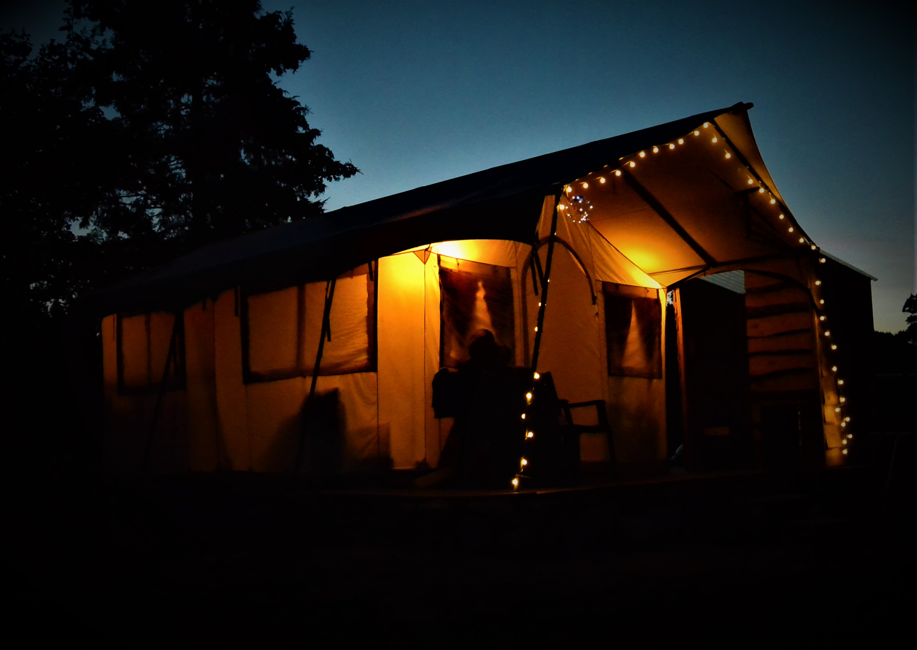Tent by night